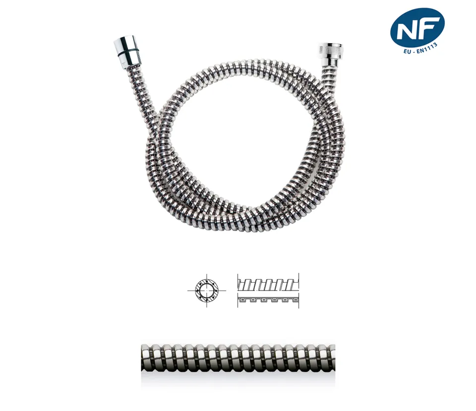 disflex-hoses-coaflex-nf-flexible-de-douche-inox image 1