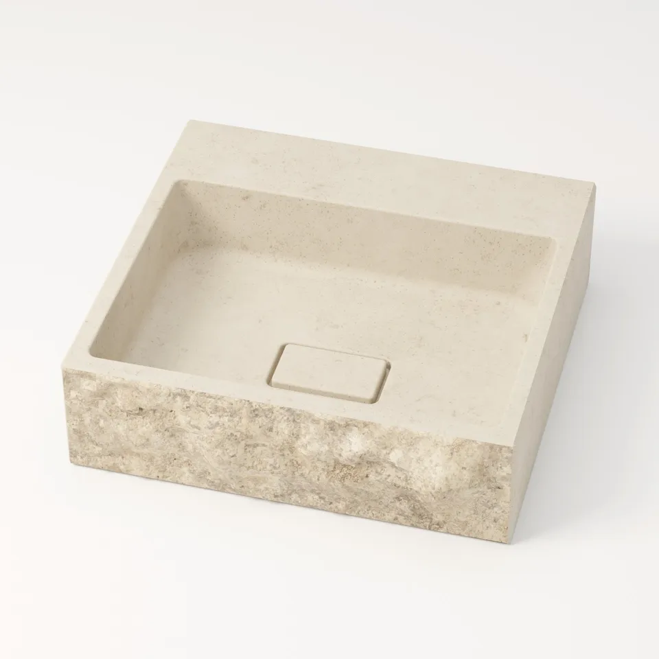 unique-habitat-aumar-mol-anos-44-cm-vasque-rectangulaire-cr-me image 1
