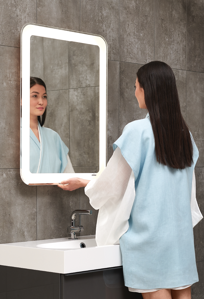 miior-mid-zen-miroir-mural-led-extractible-blanc image 2