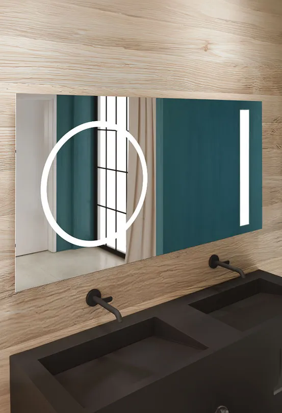miior-loft-dot-plus-14070e-miroir-led-double-clairage-noir image 1