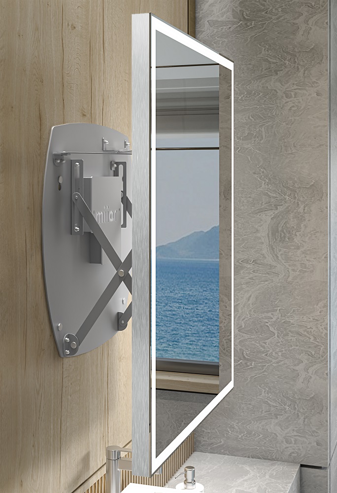 miior-trend-you-6080-miroir-led-mural-noir-mat image 4