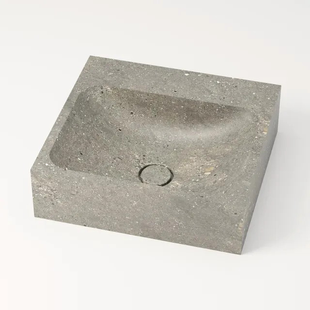 unique-habitat-serre-pon-on-san-vicente-44-cm-vasque-bleu-gris-sans-percement image 1