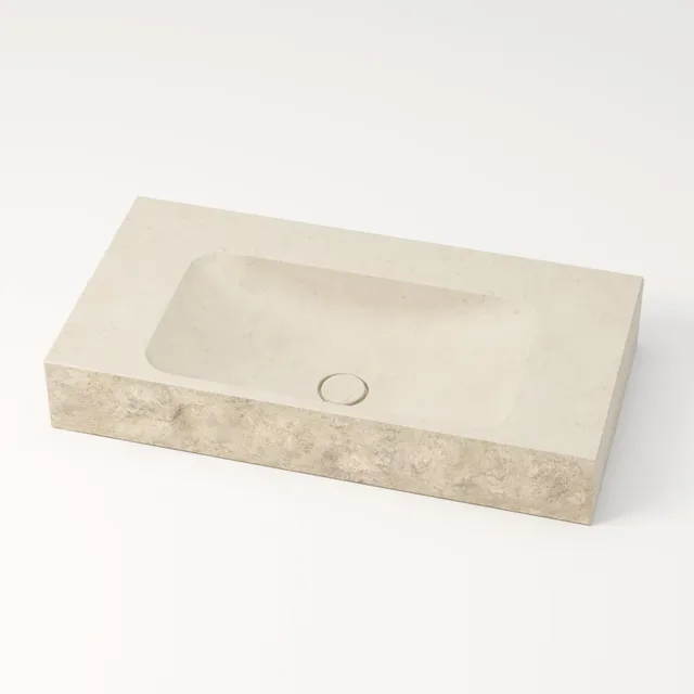 unique-habitat-serre-pon-on-vasque-80-cm-cr-me-sans-percement image 1