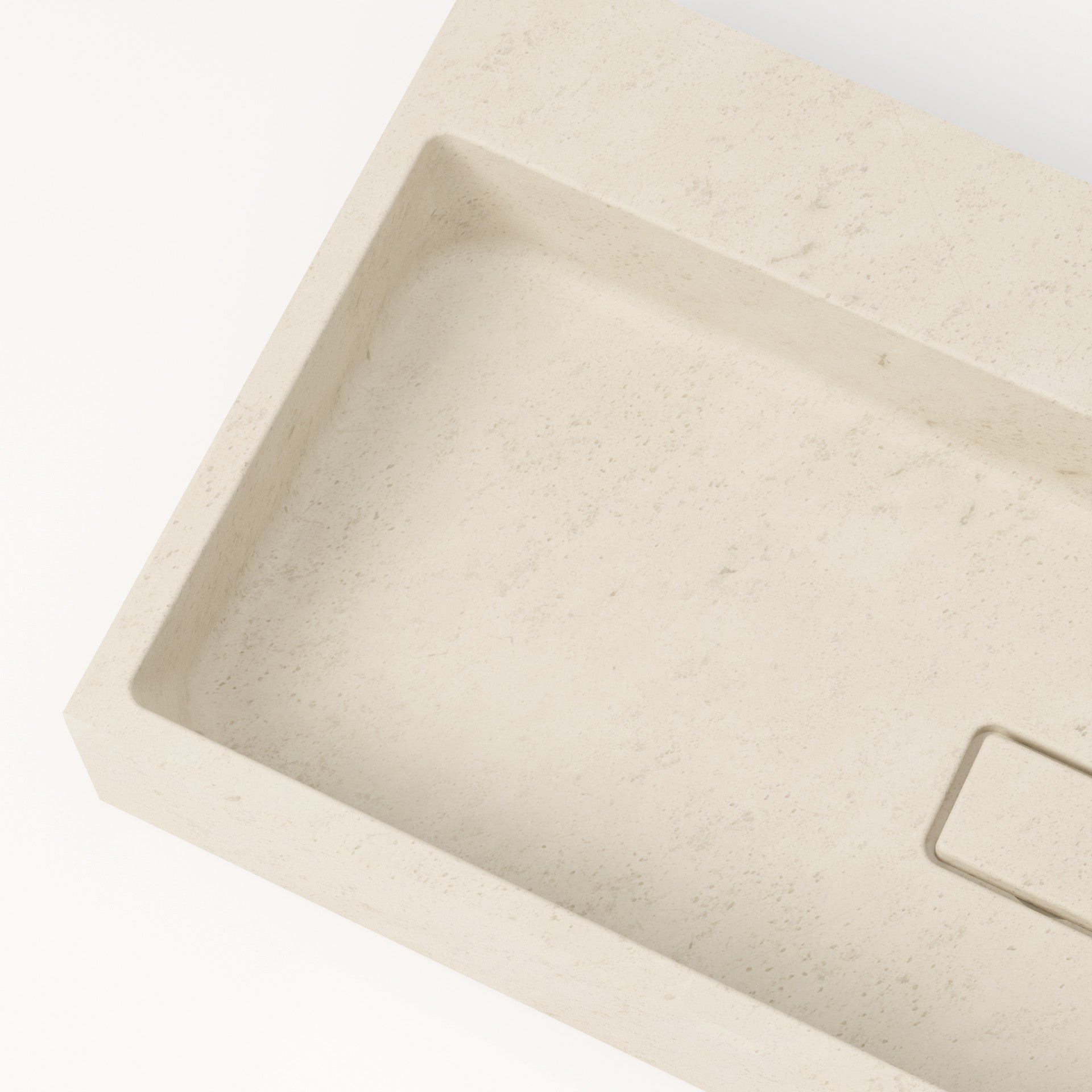unique-habitat-aumar-vasque-rectangulaire-pierre-cr-me-80-cm-sans-percement image 8