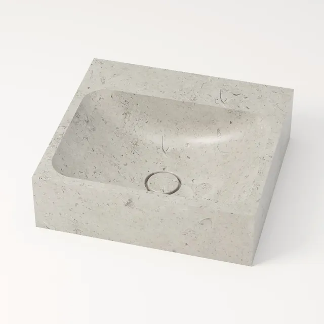 unique-habitat-serre-pon-on-vasque-44-cm-gris-sans-percement image 1