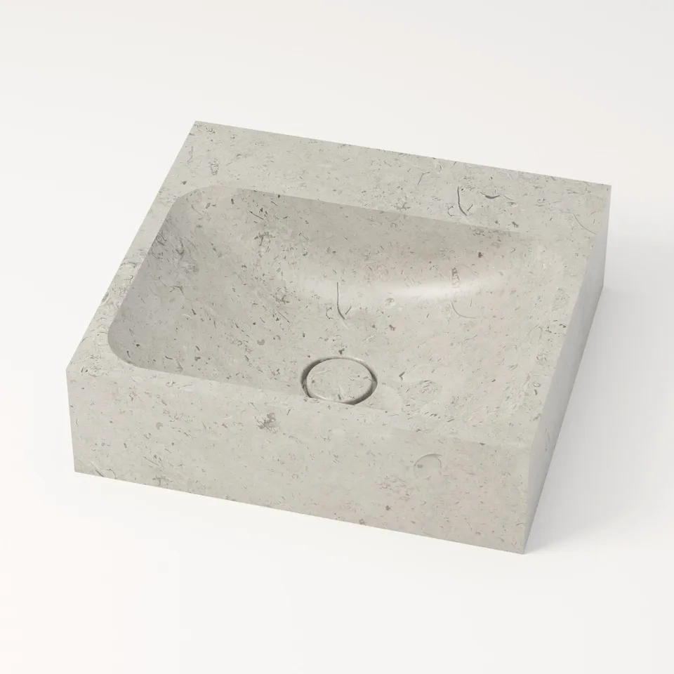 unique-habitat-serre-pon-on-vasque-44-cm-gris-sans-percement image 1