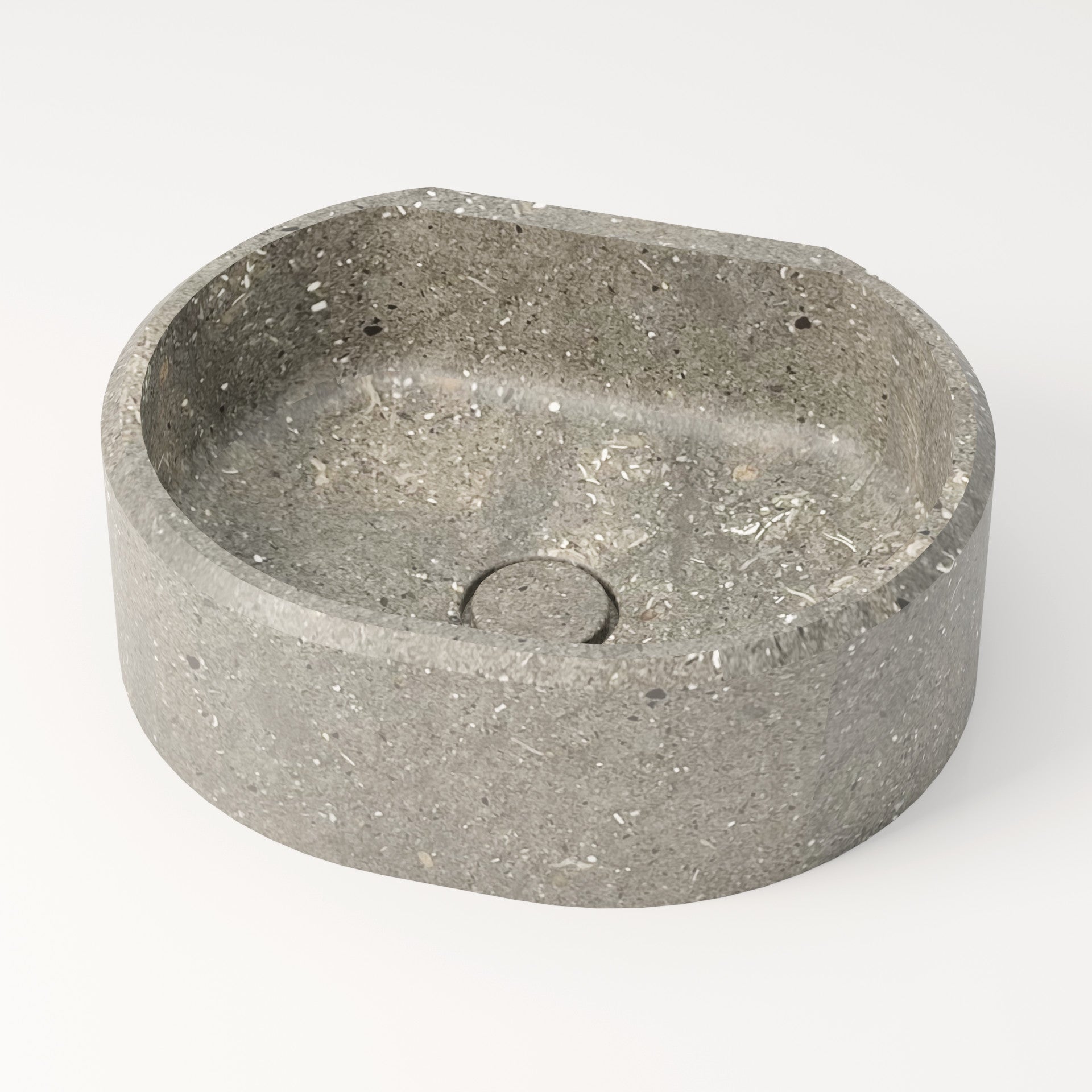 unique-habitat-dourbie-vasque-ronde-44-cm-bleu-gris image 1
