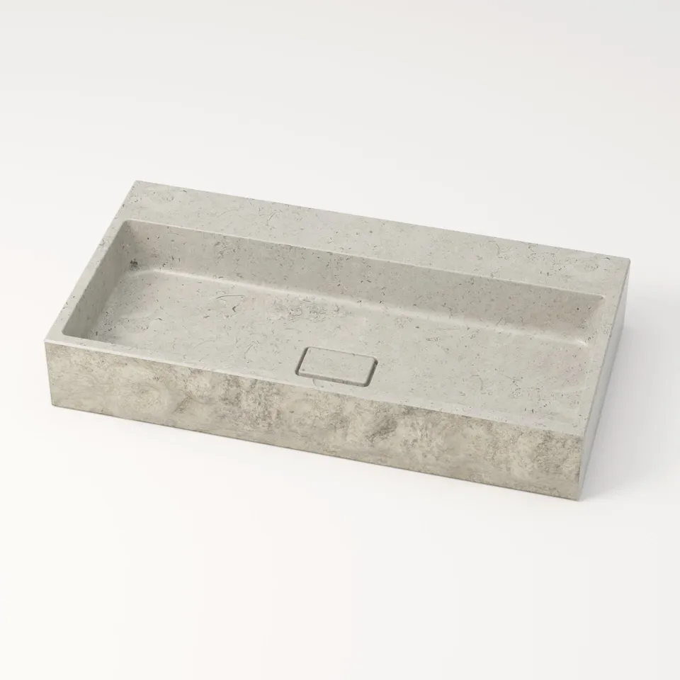 unique-habitat-aumar-vasque-pierre-grise-80-cm-gris-nuage image 1
