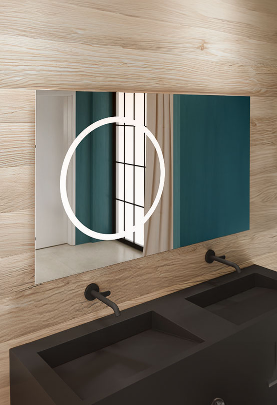 miior-loft-dot-plus-12070-miroir-led-mural-noir image 1