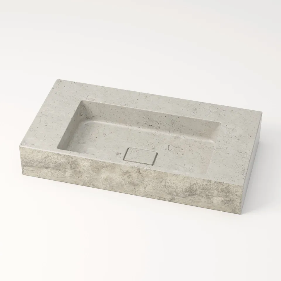 unique-habitat-l-man-vasque-80-cm-gris-sans-percement image 1