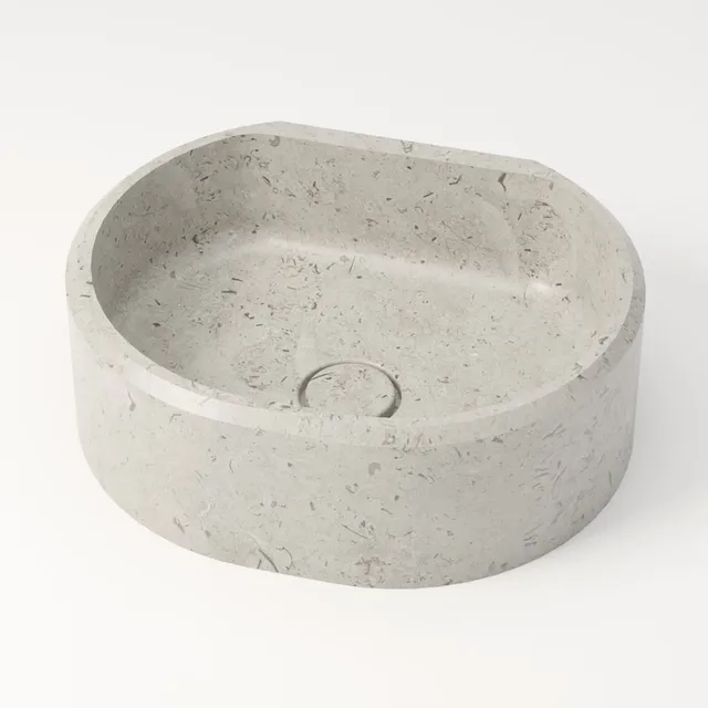 unique-habitat-dourbie-vasque-ronde-44-cm-gris-nuage image 1