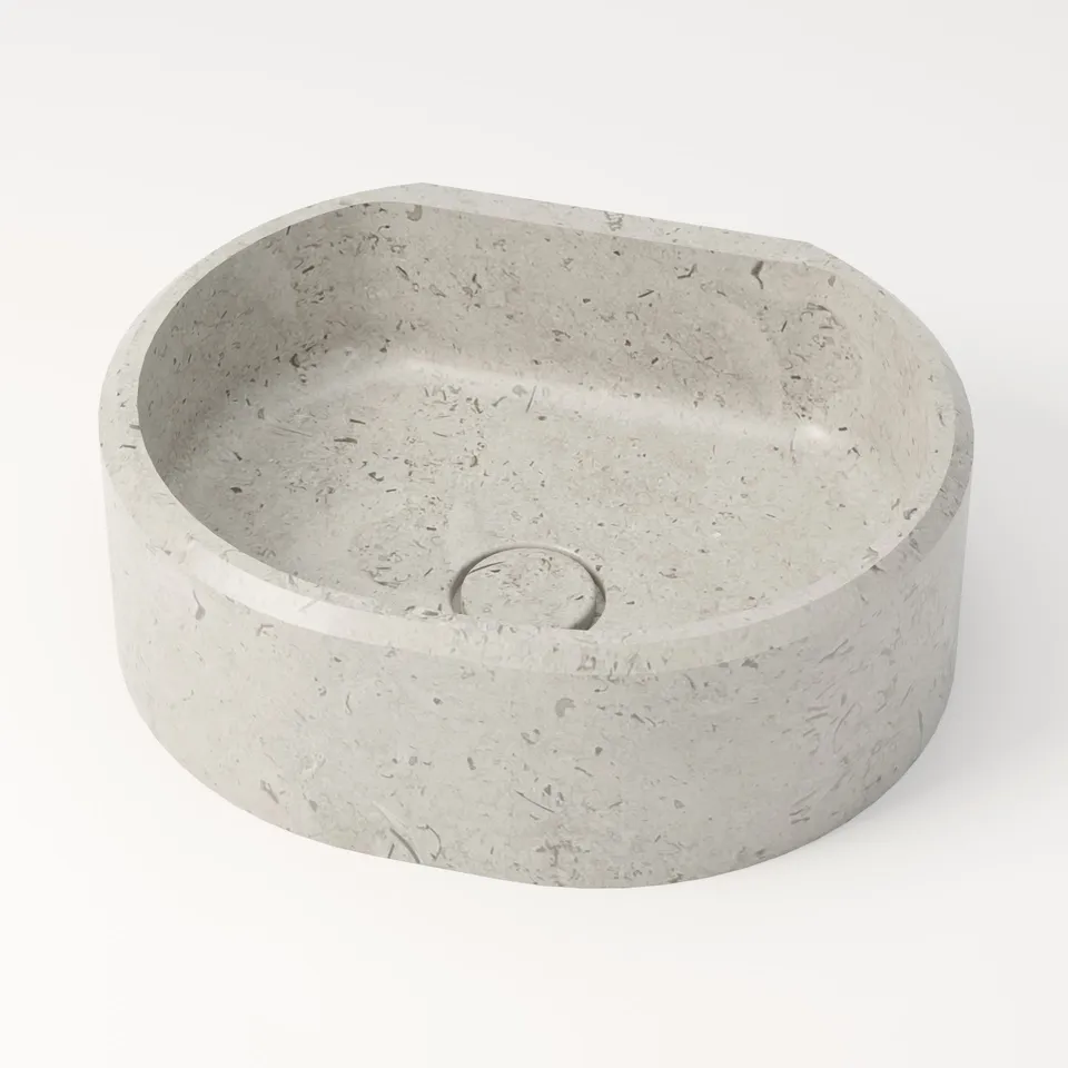 unique-habitat-dourbie-vasque-ronde-44-cm-gris-nuage image 1