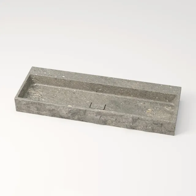 unique-habitat-aumar-vasque-120-cm-bleu-gris-sans-percement image 1