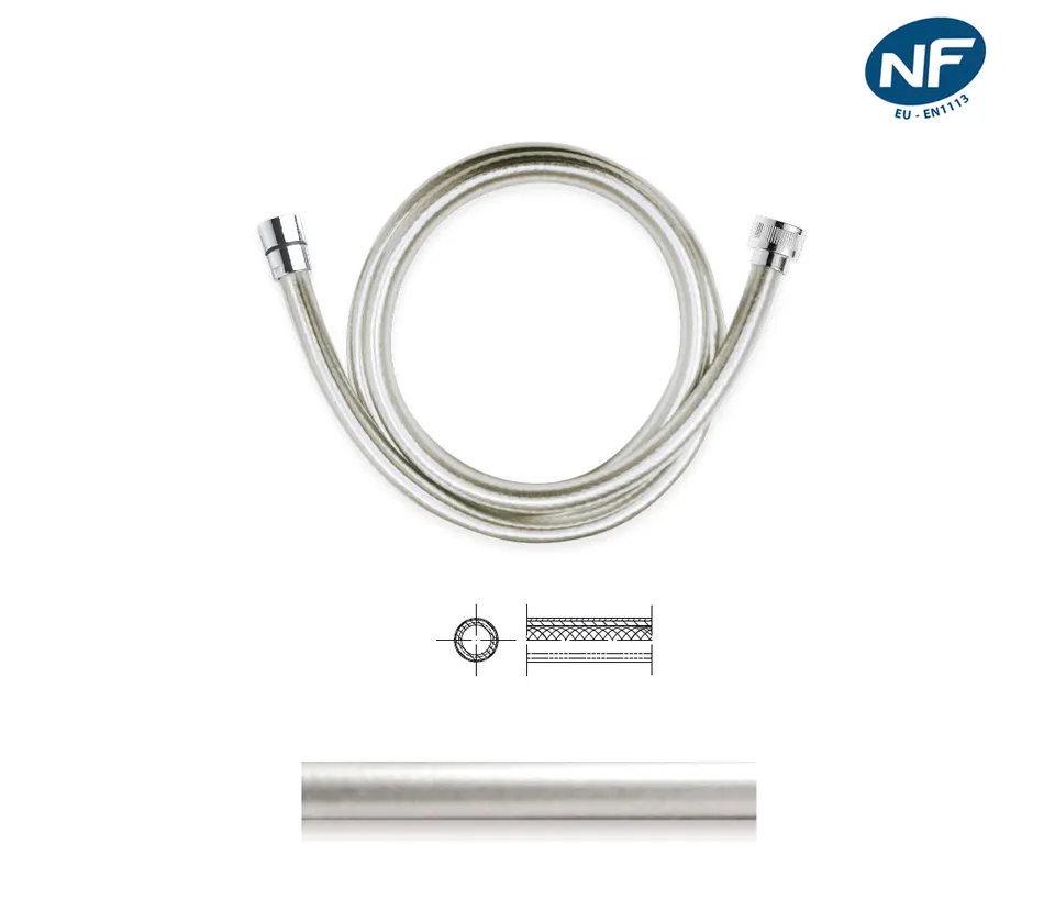 disflex-platinflex-nf-flexible-douche-inox-150-cm image 1