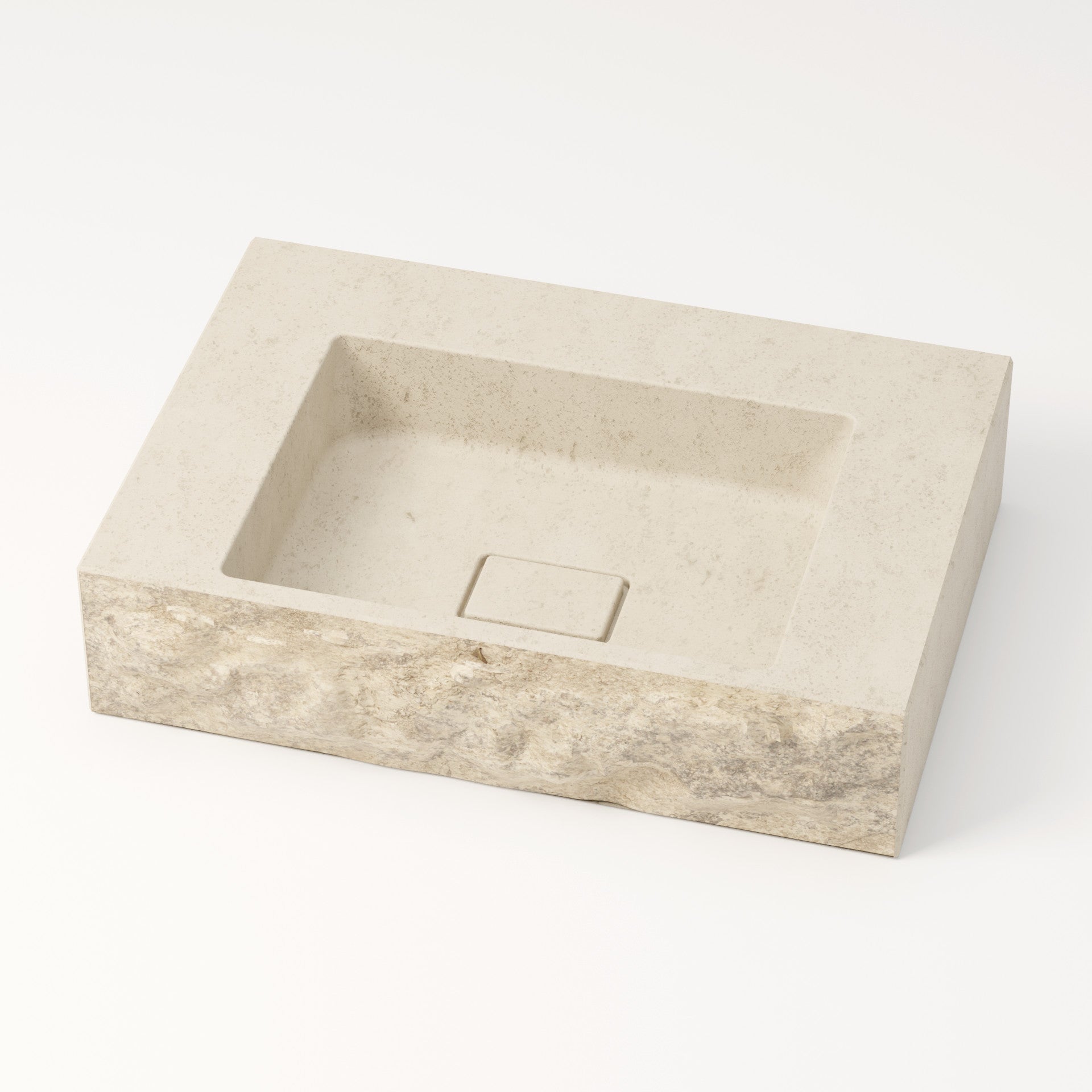 unique-habitat-l-man-60-cm-vasque-pierre-cr-me-mol-anos-brute image 2