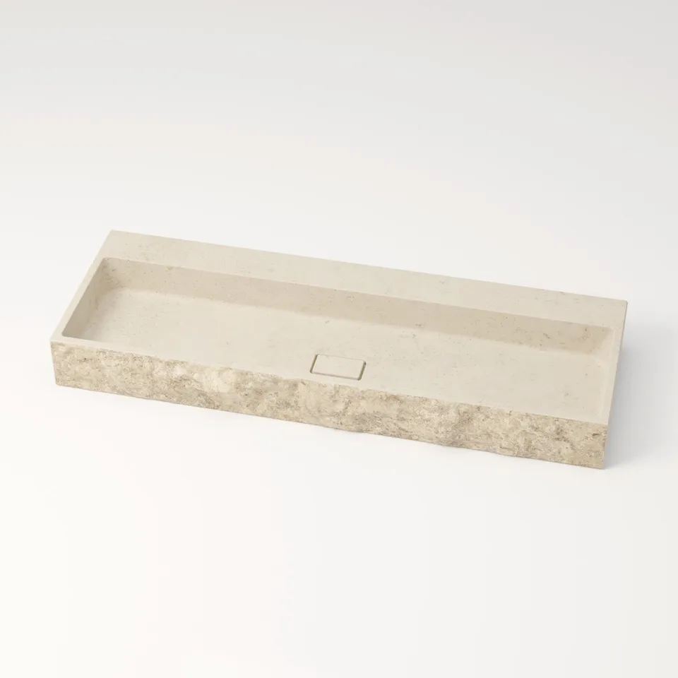 unique-habitat-aumar-vasque-pierre-120-cm-cr-me-brute image 1