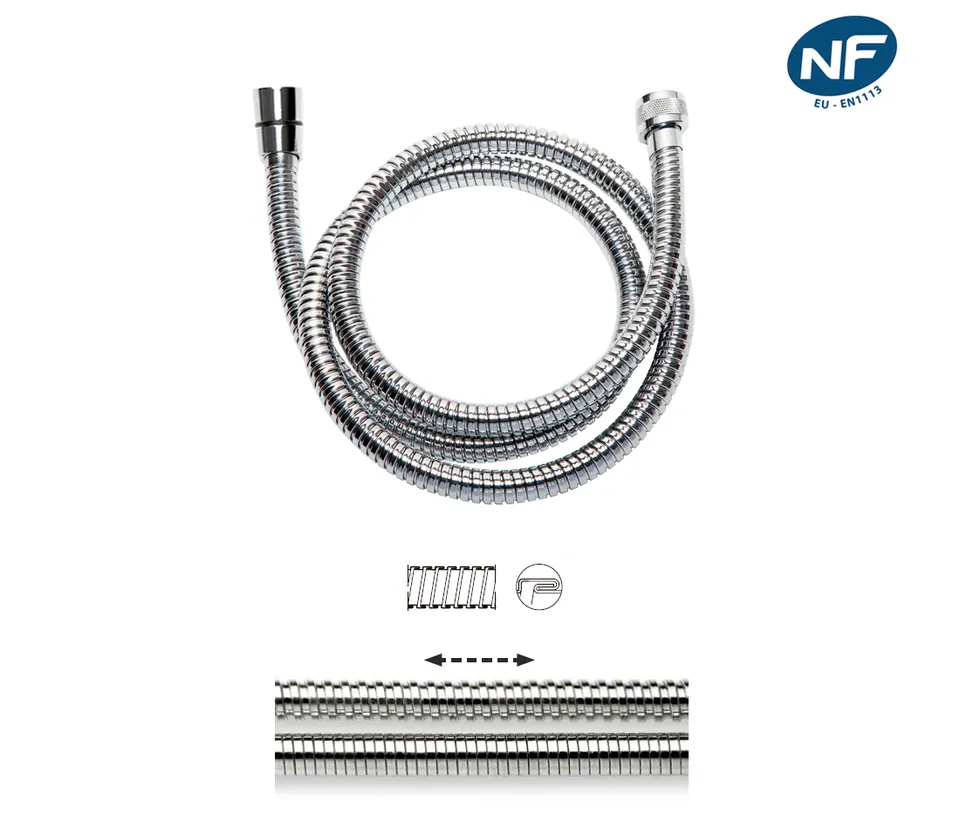disflex-flexible-douche-m-tal-chrom-extensible-double image 1