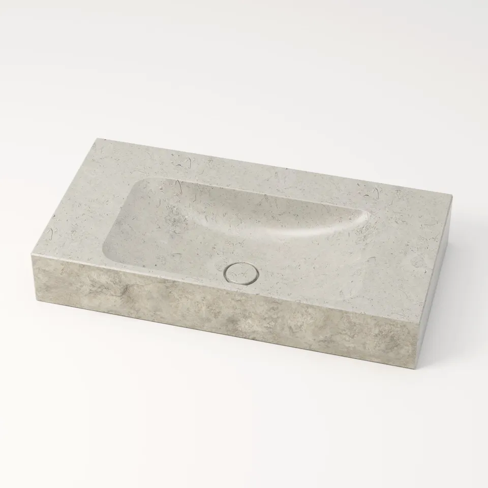 unique-habitat-serre-pon-on-vasque-pierre-brute-80-cm-gris-nuage image 1