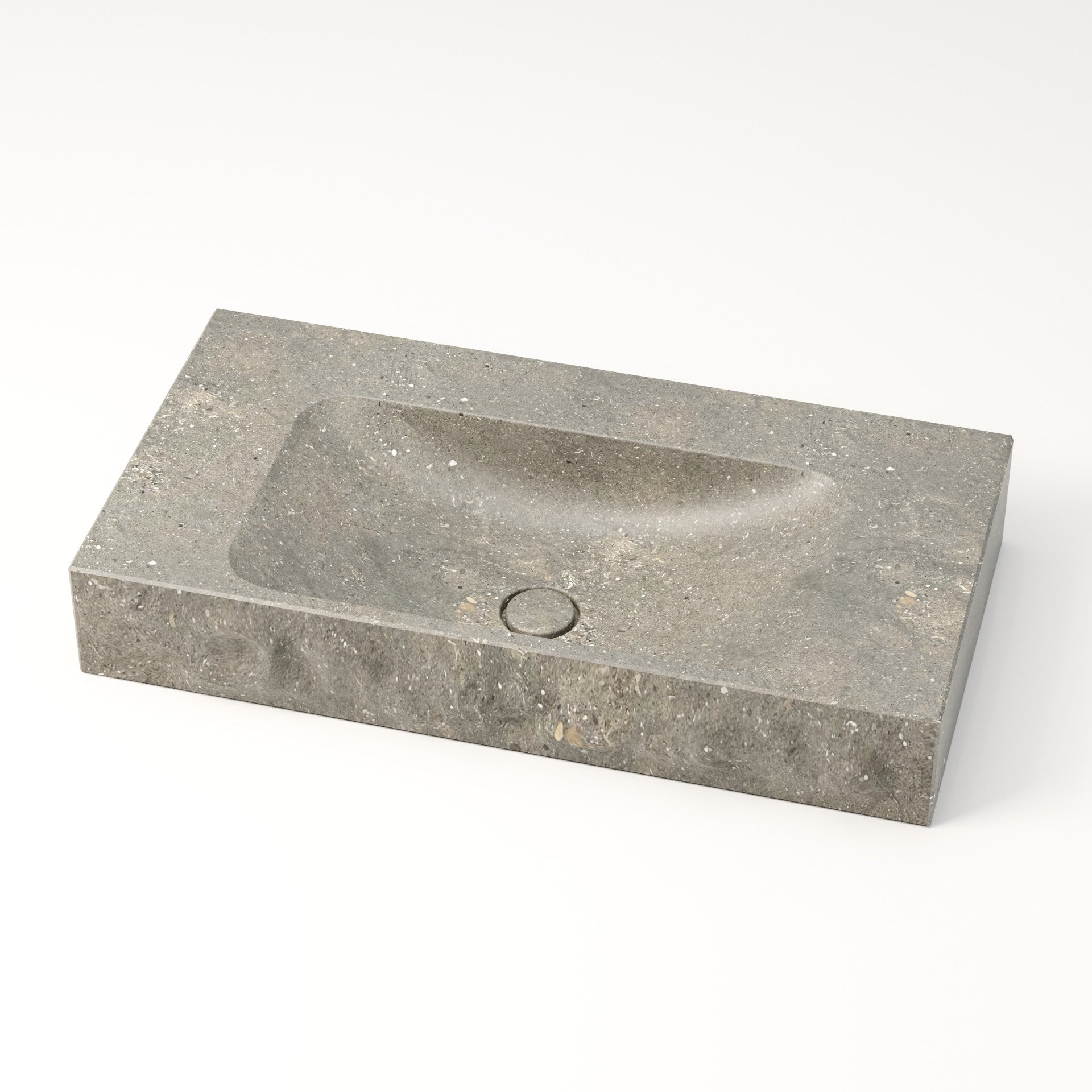 unique-habitat-serre-pon-on-80-cm-plan-vasque-marbre-brut-gris image 1