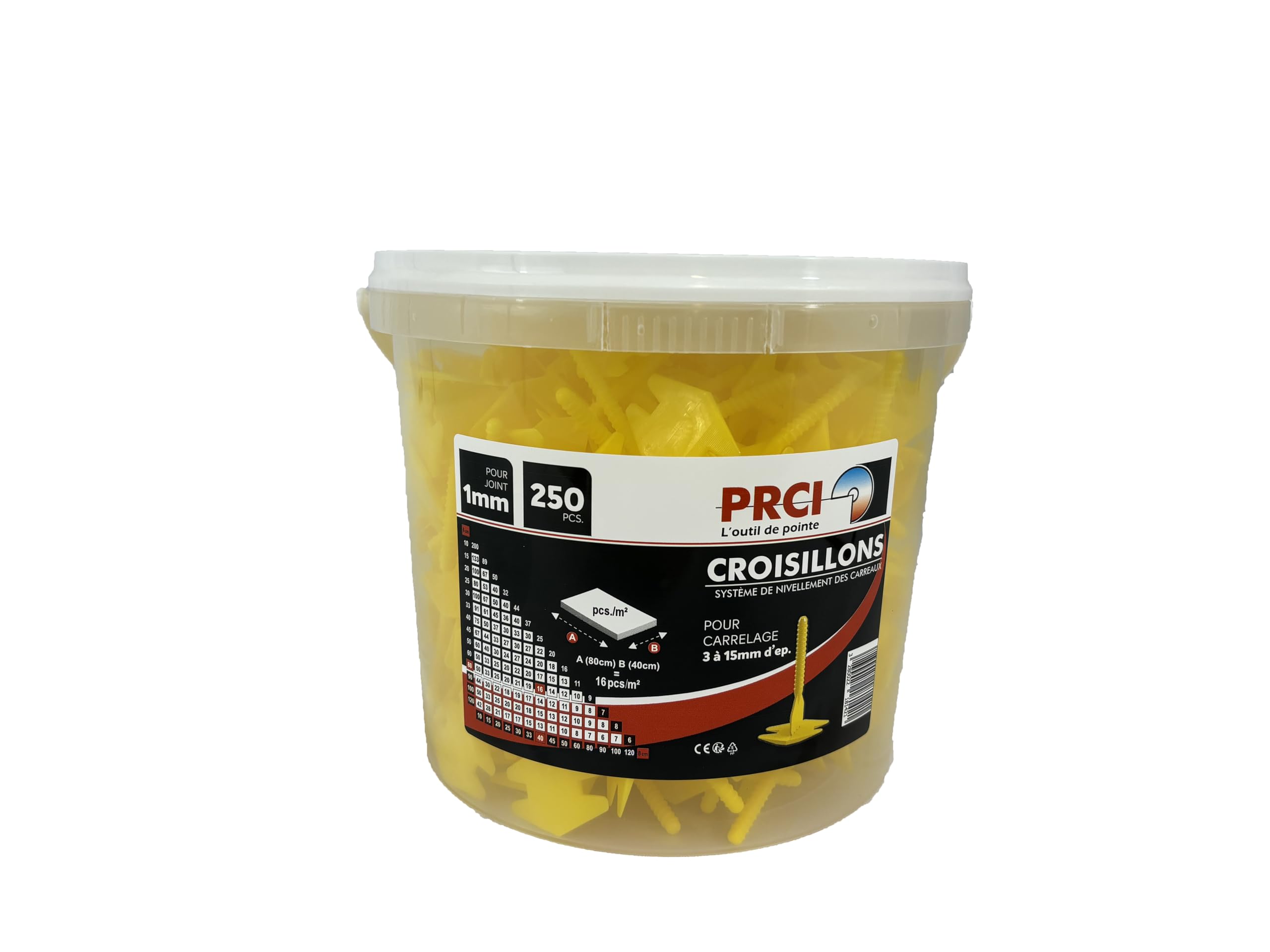 prci-croisillons-autonivelant-1mm-croisillons-250-pi-ces image 1