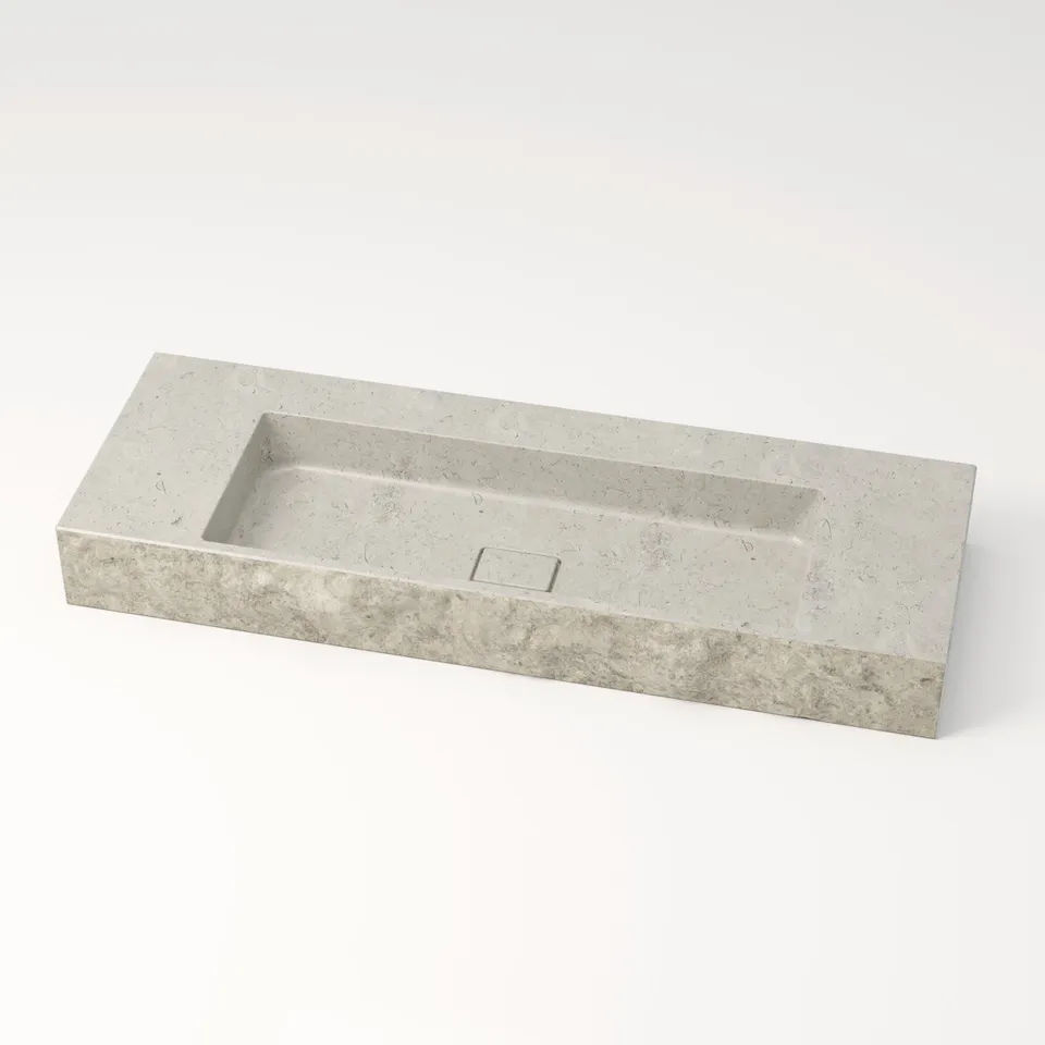 unique-habitat-l-man-plan-vasque-pierre-120-cm-gris-brut image 1