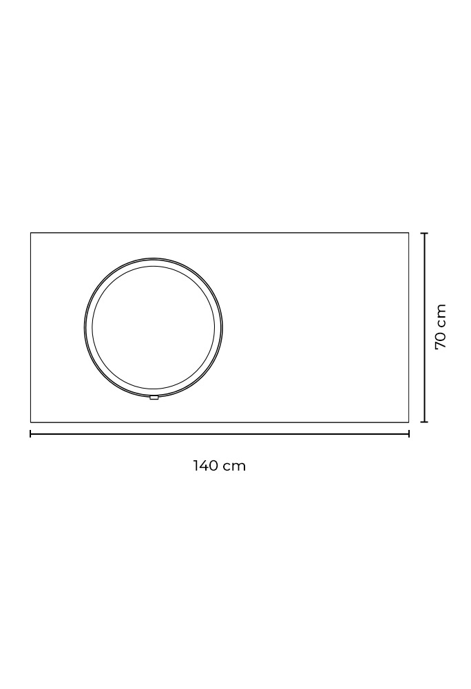 miior-loft-dot-plus-14070-miroir-led-rond-central-noir-mat image 2