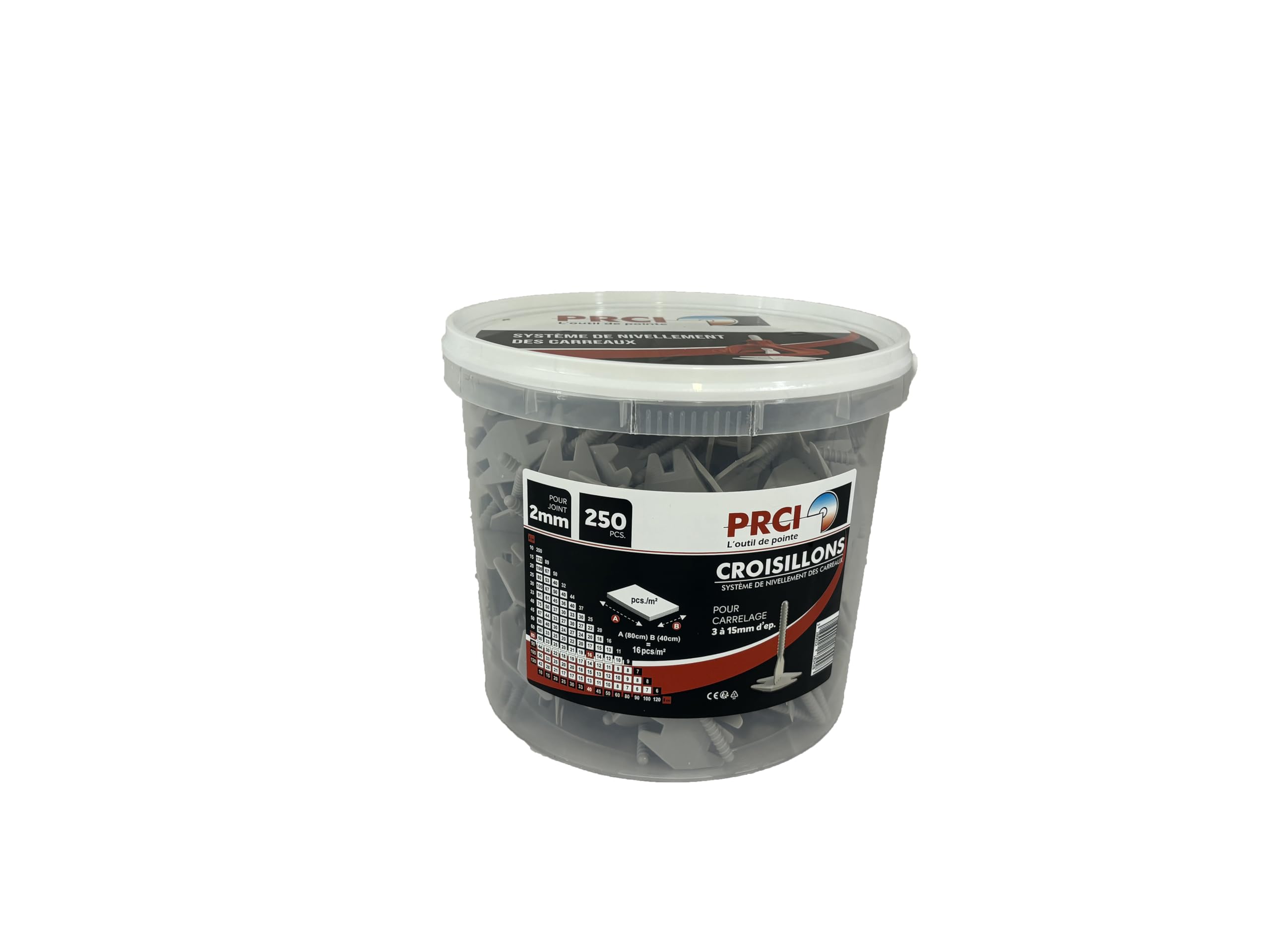 prci-croisillons-autonivelants-carrelage-2-mm-x250 image 1