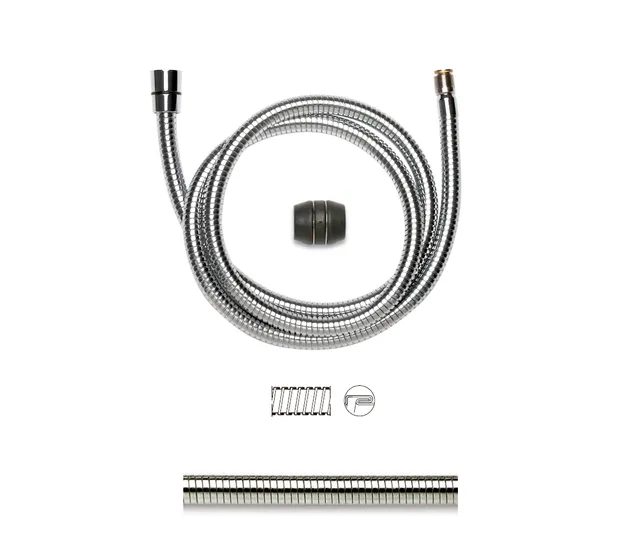 disflex-vier-inox-flexible-douchette-chrom image 1