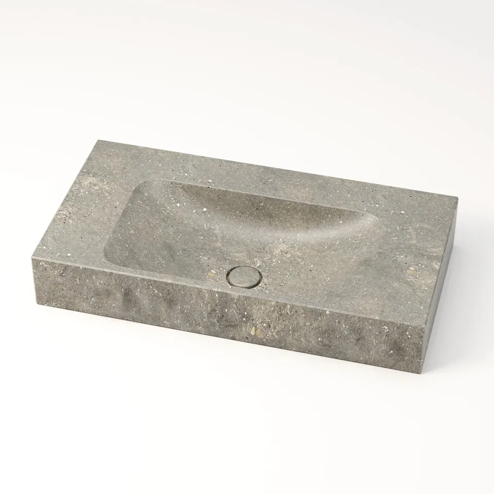 unique-habitat-serre-pon-on-80-cm-plan-vasque-marbre-brut-gris image 1