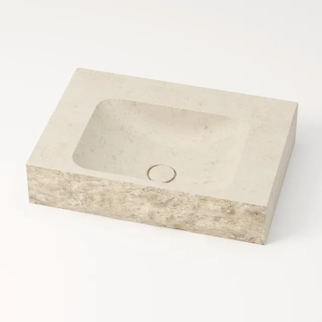 unique-habitat-serre-pon-on-vasque-brute-60-cm-cr-me-mol-anos image 1