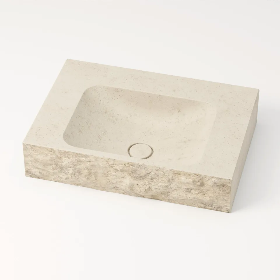 unique-habitat-serre-pon-on-vasque-brute-60-cm-cr-me-mol-anos image 1