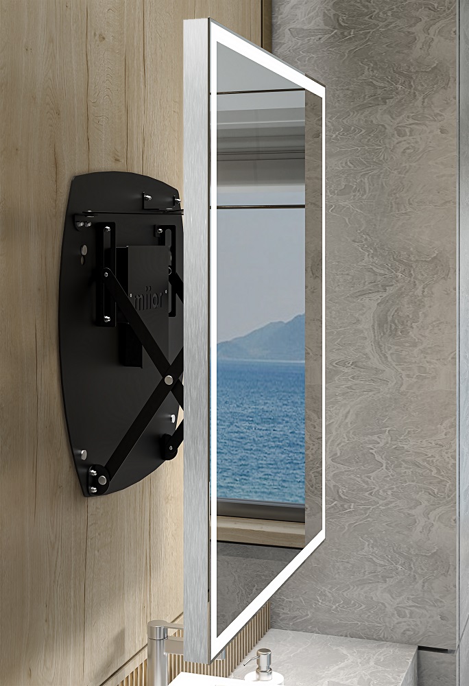 miior-trend-you-6080-miroir-led-mural-noir-mat image 3