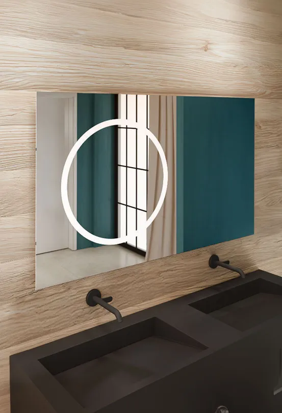 miior-loft-dot-plus-12070-miroir-led-mural-noir image 1