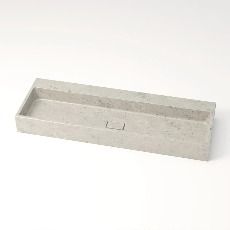 unique-habitat-aumar-grande-vasque-gris-nuage-120-cm-sans-percement image 1