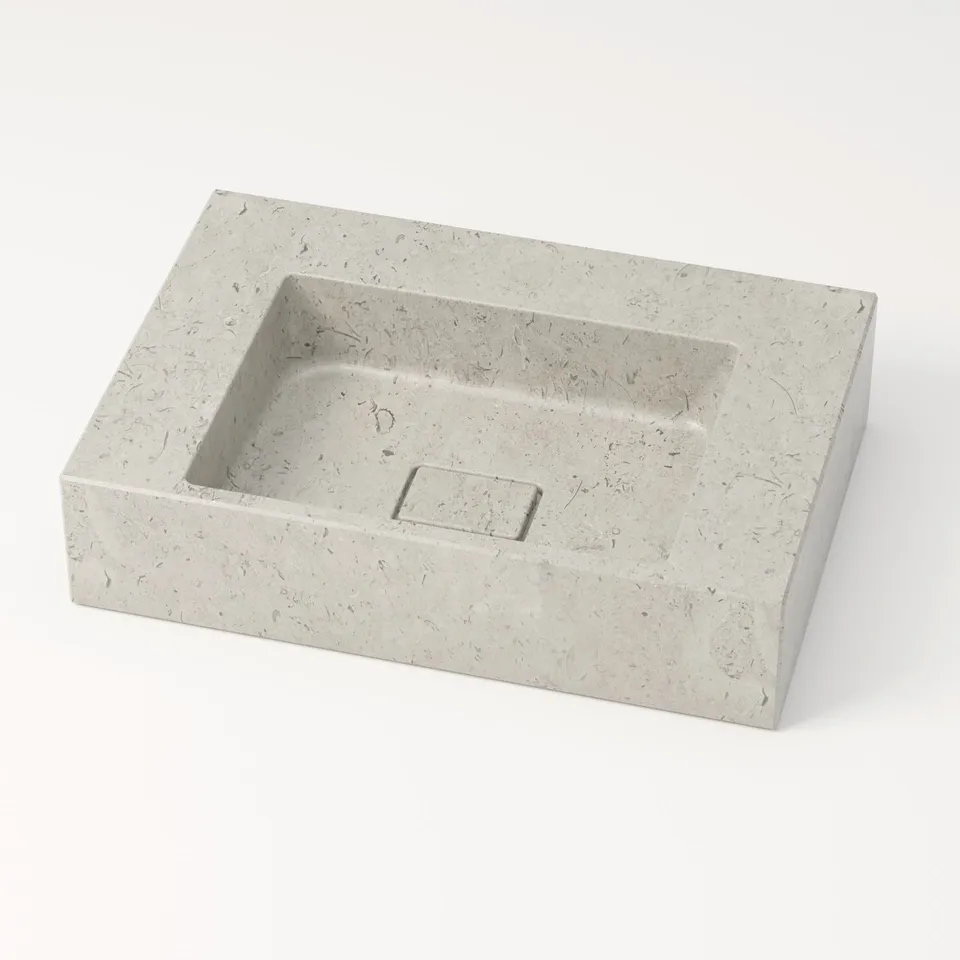 unique-habitat-l-man-vasque-rectangulaire-60-cm-gris-nuage image 1