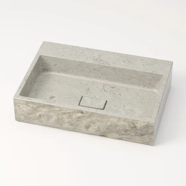 unique-habitat-aumar-vasque-60-cm-gris-nuage-sans-percement image 1