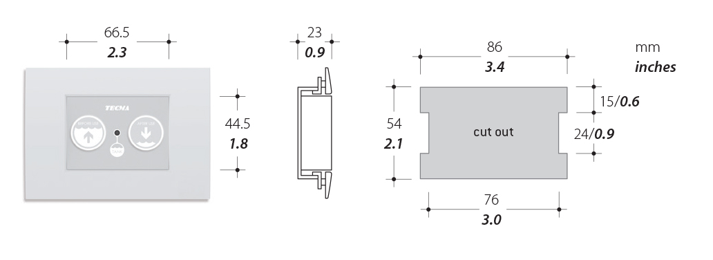 tecma-multiframe-sft-2p-panneau-commande-wc-marin image 2