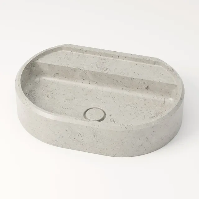 unique-habitat-salagou-vasque-ovale-pierre-60-cm-gris-nuage image 1