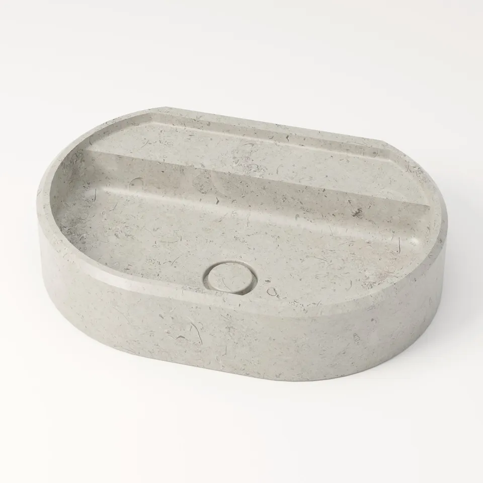 unique-habitat-salagou-vasque-ovale-pierre-60-cm-gris-nuage image 1