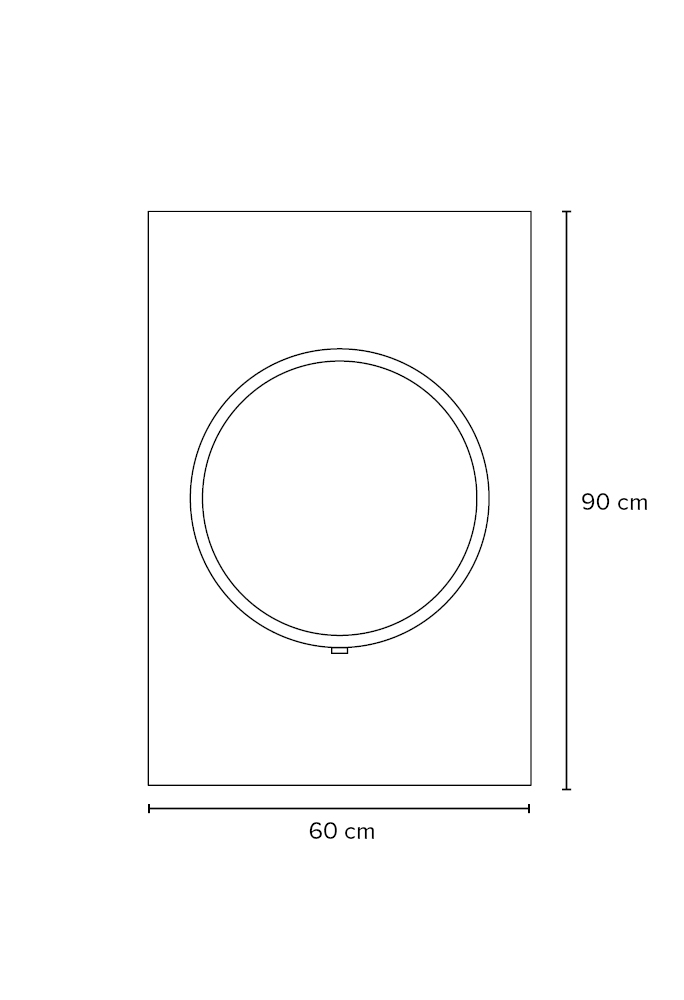 miior-loft-dot-miroir-coulissant-led-rond-noir-mat-ip44 image 2