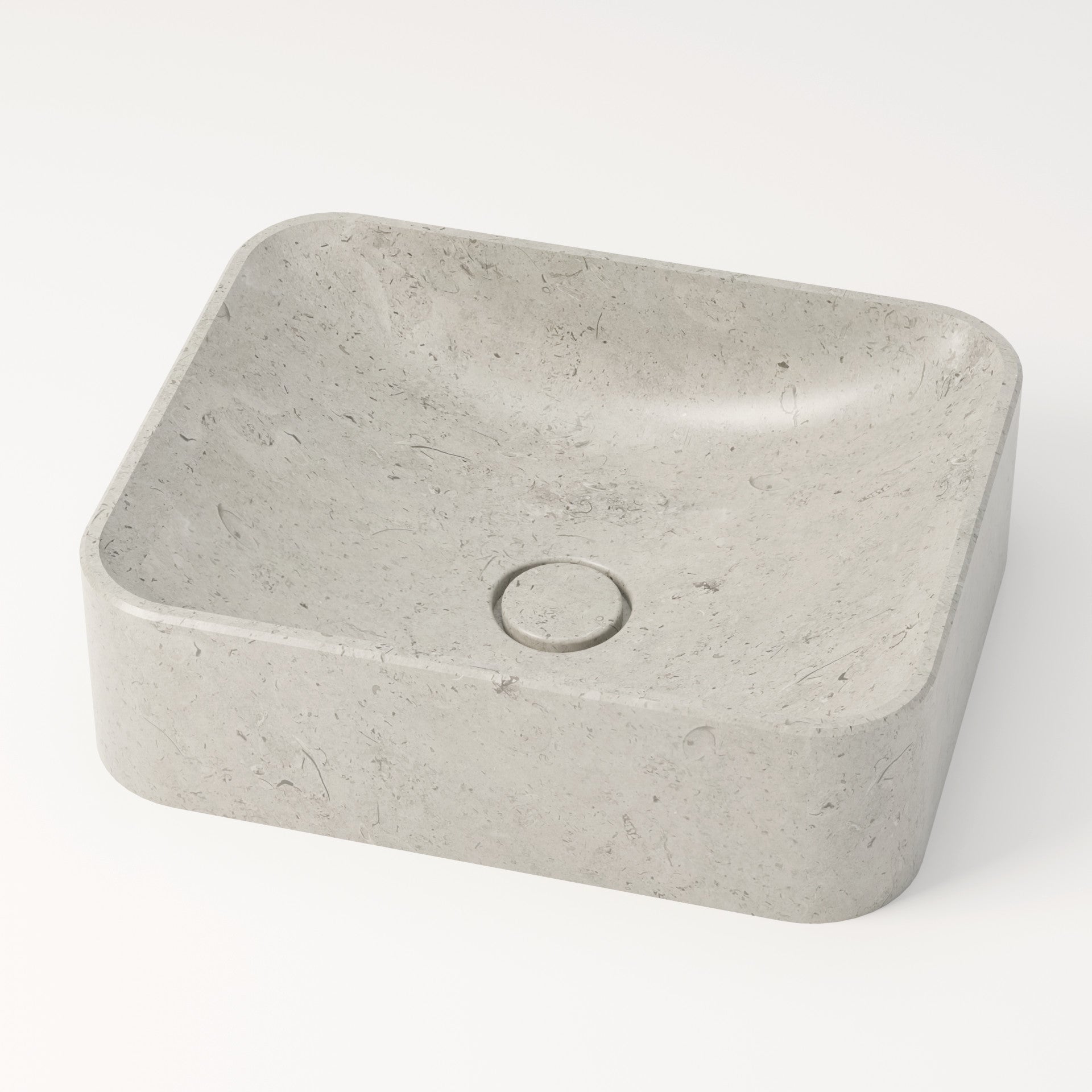 unique-habitat-ubaye-vasque-pierre-44-cm-gris-nuage-sans-percement image 1