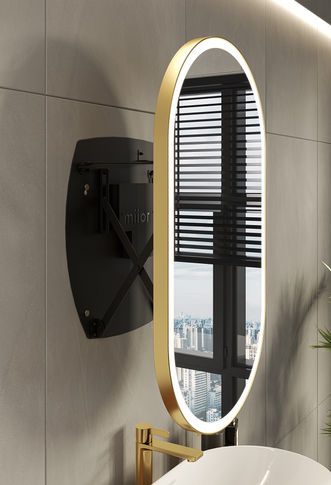 miior-trend-ovo-5090-miroir-salle-de-bain-led-blanc-mat image 3