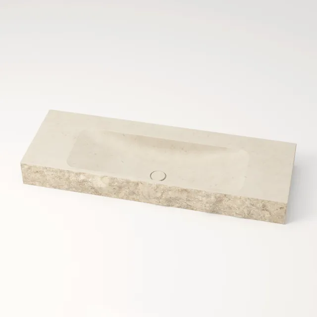 unique-habitat-serre-pon-on-plan-vasque-120-cm-cr-me-brut image 1