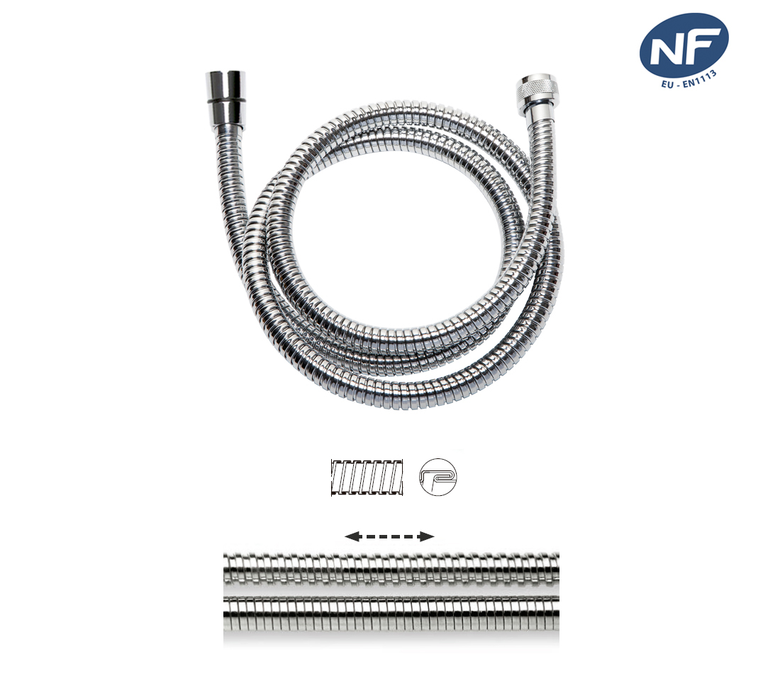 disflex-flexible-douche-m-tal-chrom-extensible-double image 1