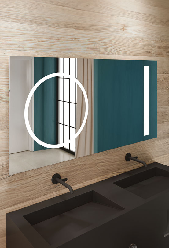 miior-loft-dot-plus-14070e-miroir-led-double-clairage-noir image 1