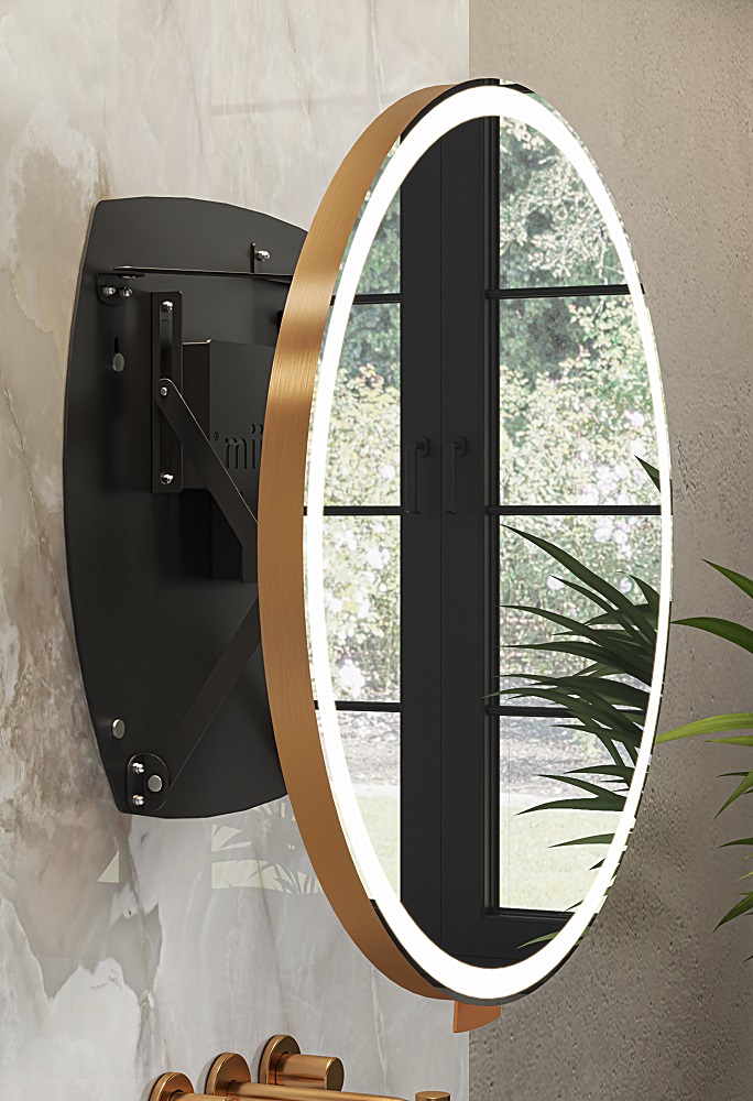 miior-trend-luna-70-miroir-rond-led-coulissant-ip44 image 4