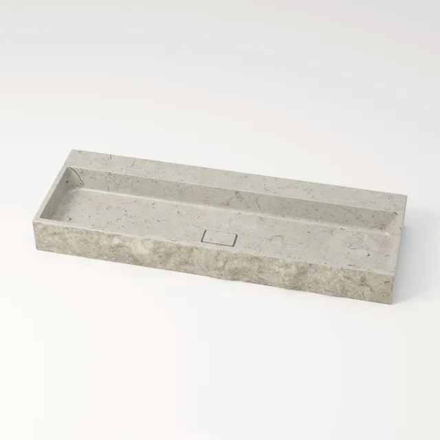unique-habitat-aumar-vasque-120-cm-gris-nuage-sans-percement image 1