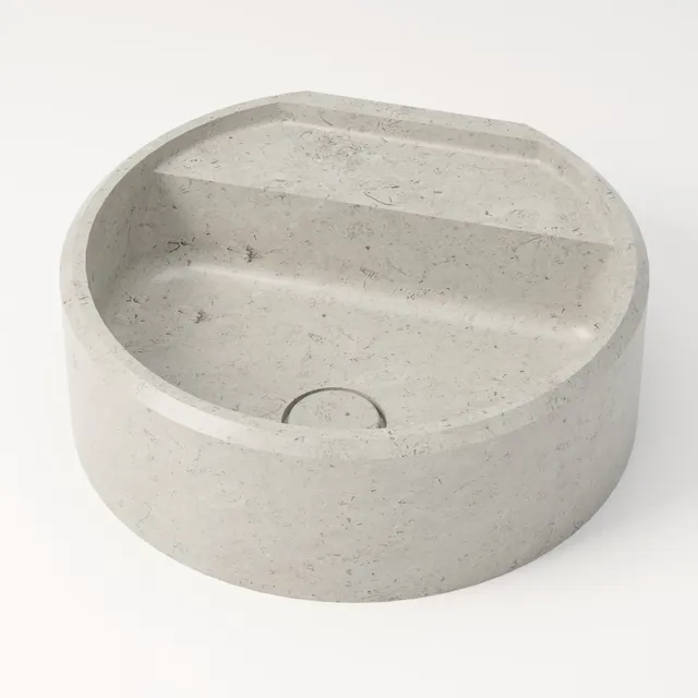 unique-habitat-salagou-vasque-ronde-44-cm-gris-nuage image 1