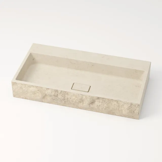 unique-habitat-aumar-mol-anos-80-cm-vasque-rectangulaire-cr-me image 1