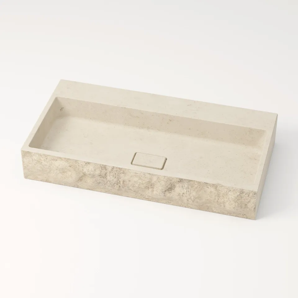 unique-habitat-aumar-mol-anos-80-cm-vasque-rectangulaire-cr-me image 1
